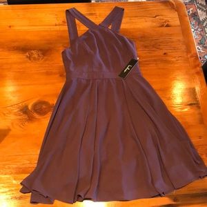 Lulu’s Forevermore Dusty Purple Skater Dress